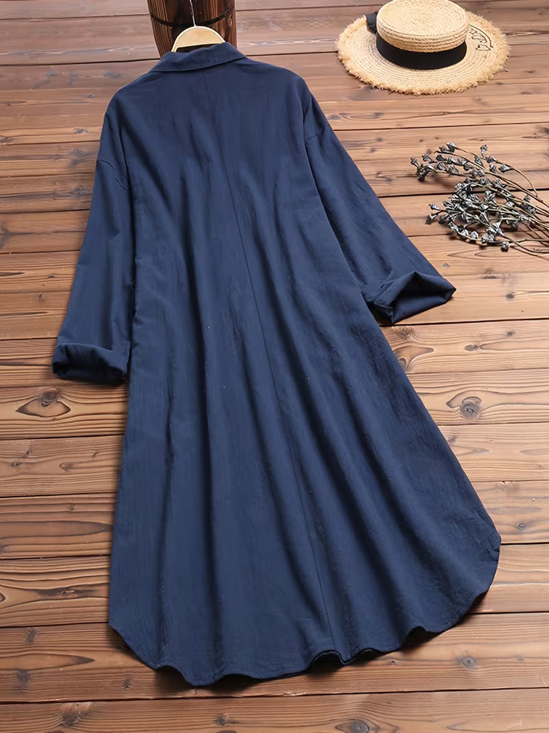 Vestido camiseiro oversized