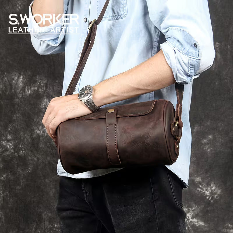 Bolsa de ombro em pele
