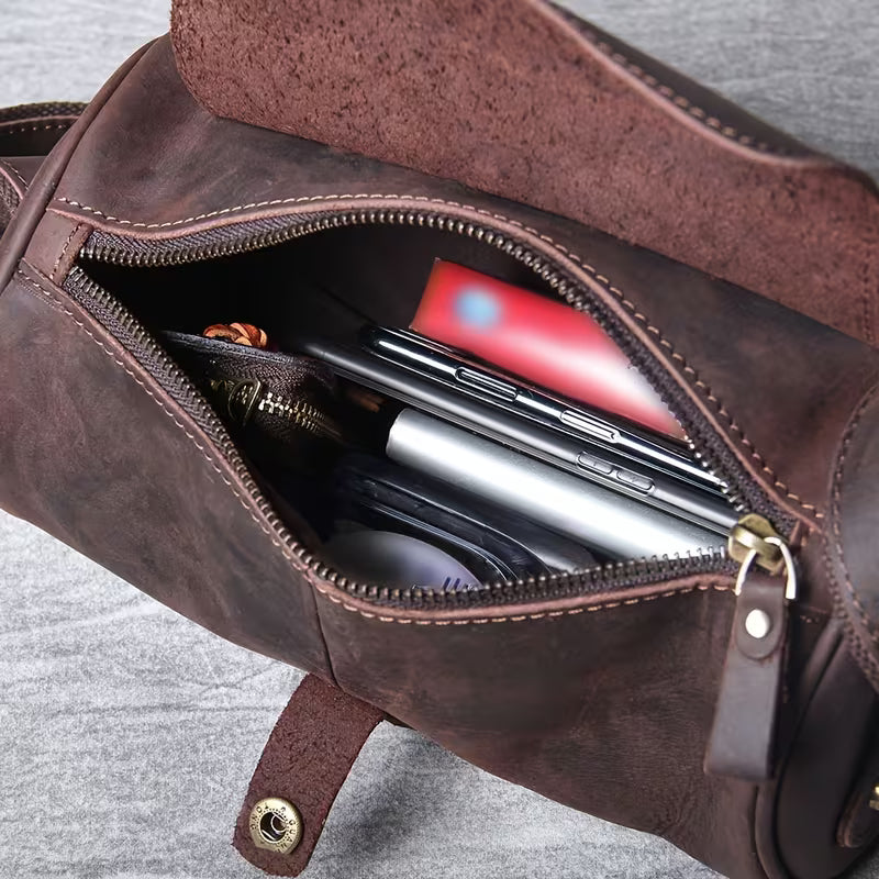 Bolsa de ombro em pele