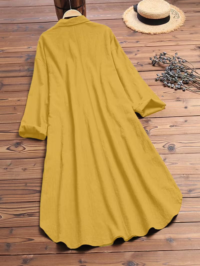 Vestido camiseiro oversized