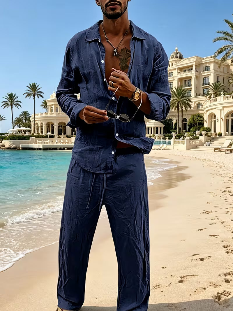 Conjunto de camisa e calças