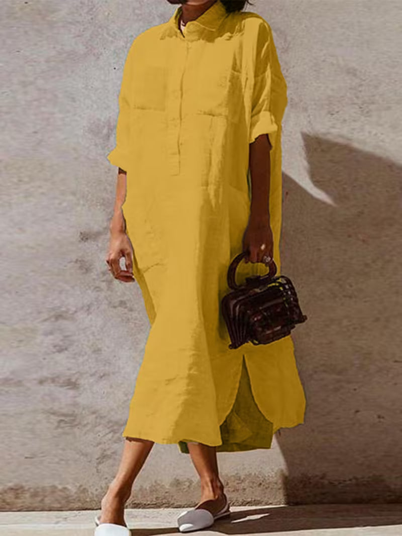 Vestido camiseiro oversized
