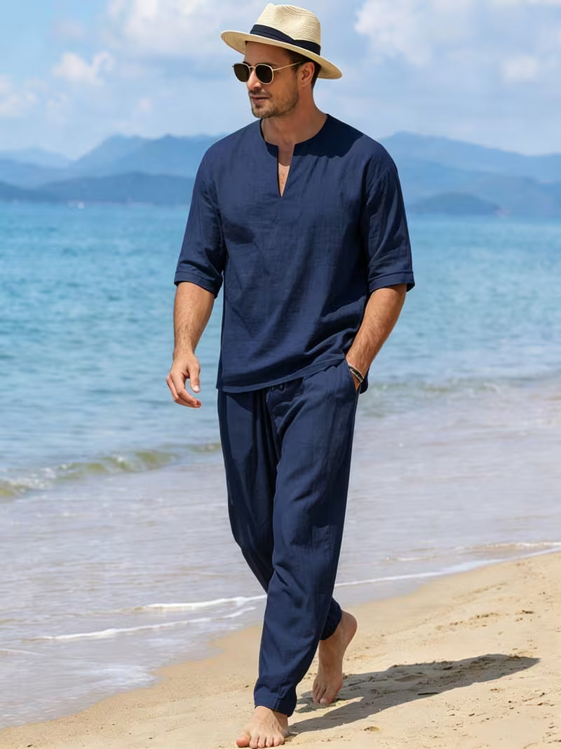 Conjunto t-shirt e calças