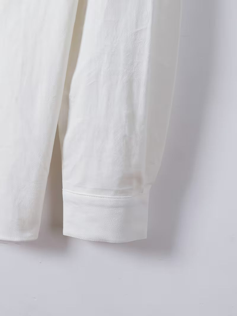 Conjunto de camisa gola Mao e calças