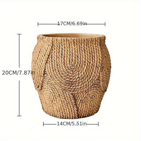 Vaso em rattan 